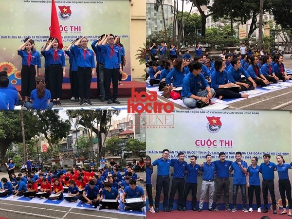 Các đơn vị Đoàn TNCS Hồ Chí Minh tham gia cuộc thi tìm hiểu về Đoàn và di chúc của Bác