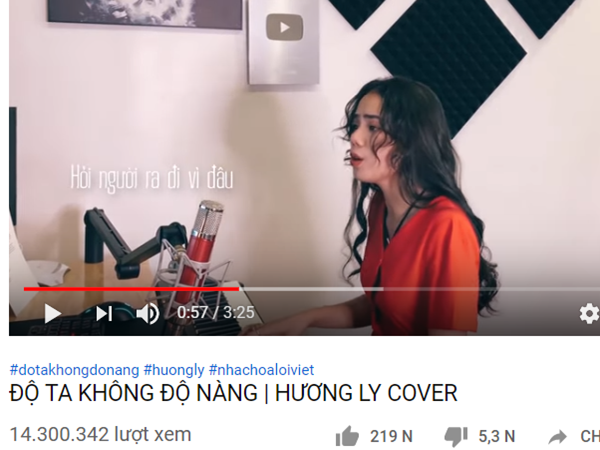 Các sản phẩm cover ca khúc “Độ ta không độ nàng” trên Youtube sẽ bị phạt tiền