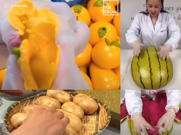 Nhìn lướt qua thì cứ tưởng là trái cây, hóa ra lại là trái... bánh