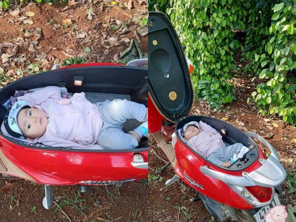 Tranh cãi chuyện bà mẹ đặt con nằm ngủ trong cốp xe máy: Nhỡ yên xe rơi xuống thì sao?