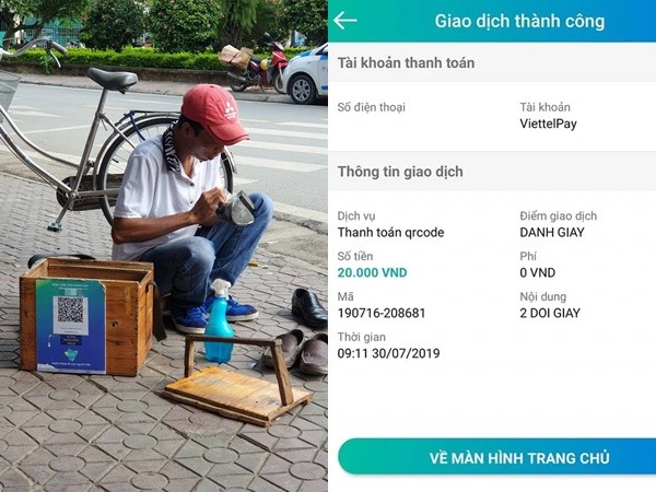 Đánh giày thời 4.0: Quét mã QR, từ chối nhận tiền mặt-chuyện đã xuất hiện ở Việt Nam