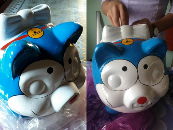 Mèo "Doraheo" - phiên bản lỗi của Doraemon được các học sinh thi nhau mua về để làm "thủ quỹ"