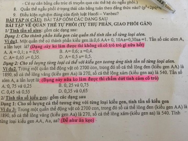 Cô giáo nhắn nhủ với giọng điệu "hờn dỗi" trong đề cương khiến teen thích thú vì quá dễ thương