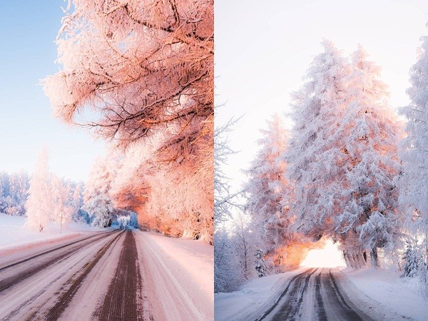 Ngất ngây trước những đại lộ dẫn tới thiên đường mùa đông ở Phần Lan