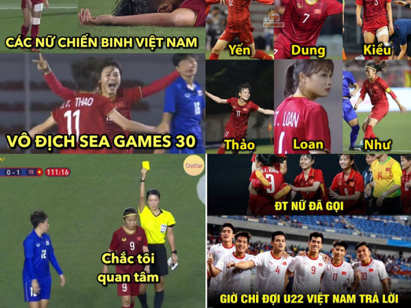 "Vũ trụ ảnh chế" về ngôi "Nữ hoàng Đông Nam Á" của đội tuyển nữ Việt Nam