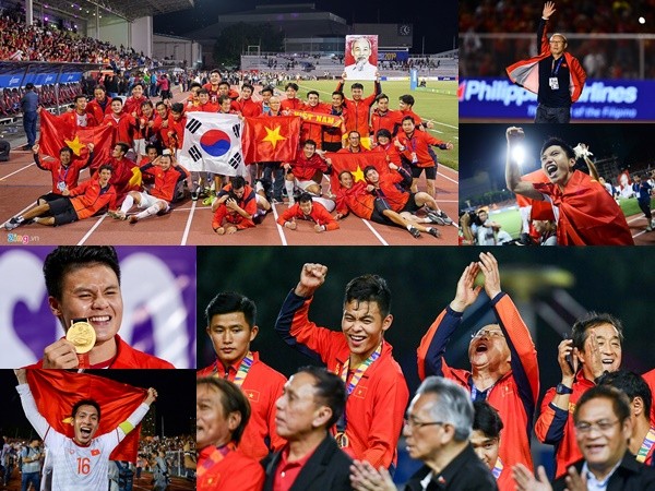 Khoảnh khắc lịch sử của bóng đá Việt Nam khi giành HCV SEA Games