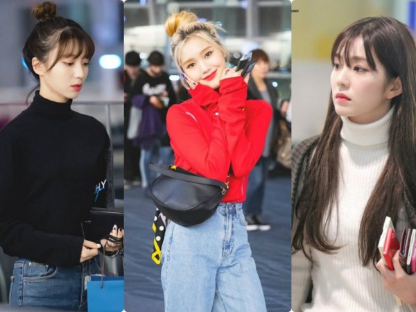 Chỉ là áo cổ lọ màu trơn siêu đơn giản mà idol K-Pop vẫn diện cực thần thái