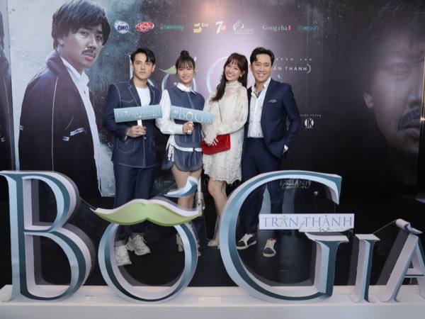 Thu Minh, vợ chồng Nhi - Thắng đến mừng Trấn Thành ra mắt web drama “Bố già”