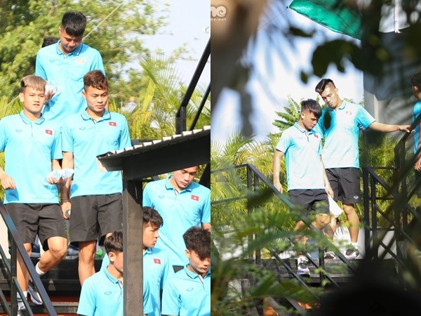 Đội tuyển U23 Việt Nam tập sớm trong ngày đầu đến Bangkok