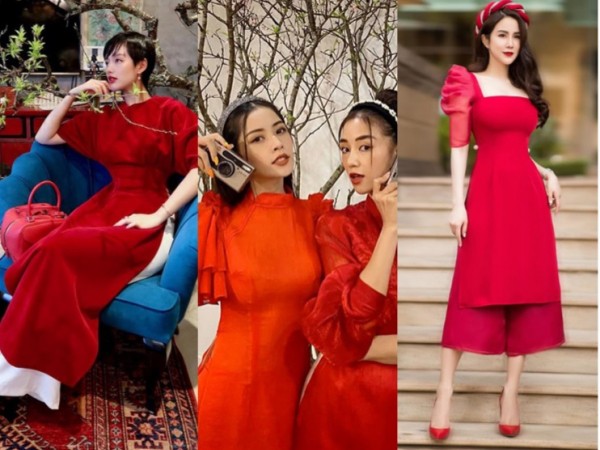 Không hẹn mà gặp, sao Việt xúng xính đồ đỏ rực đi chơi năm mới