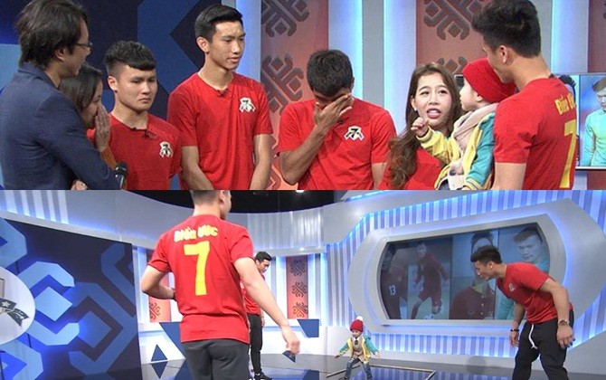 Dàn cầu thủ tuyển Việt Nam biến ước mơ của em bé ung thư thành sự thật