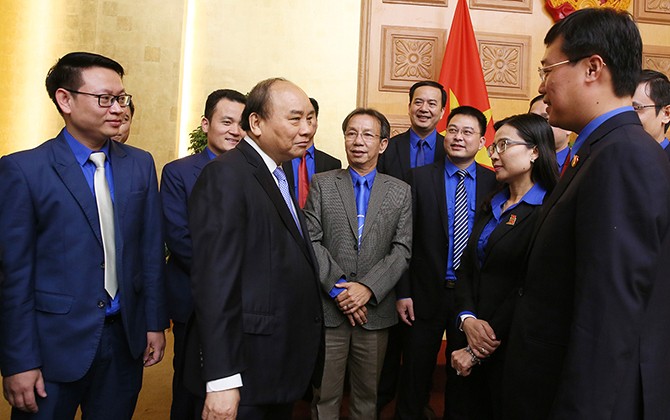 Thủ tướng Chính phủ Nguyễn Xuân Phúc làm việc với T.Ư Đoàn